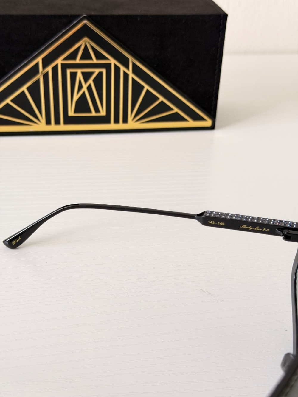New Anna Karin Karlsson Sunglasses Black Shady Luv 2.0 Limited Edition Authentic - Picture 5 of 11